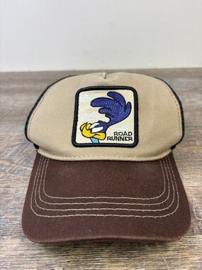 Road Runner Looney Tunes Trucker Hat Mesh Snapback Cap | Vintage Cartoon Graphic